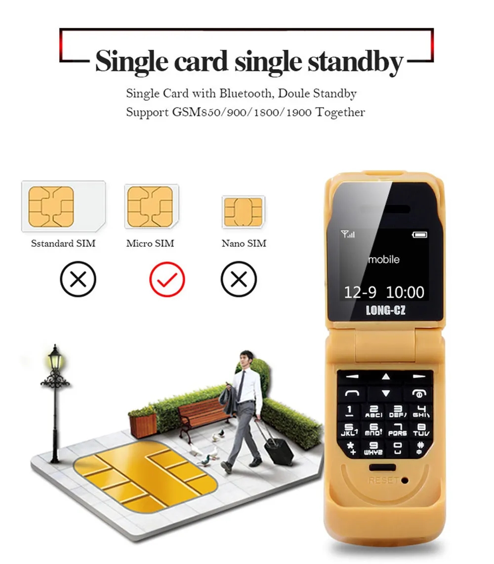 New Smallest Flip Cell phones Original J9 Intelligent anti-lost GSM Bluetooth Dial Magic Voice Mini Backup Pocket Portable Mobile Phone for Kids