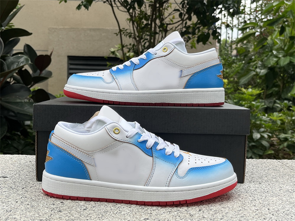 Basketball Shoes Low 1 1s Mens Og Gradient Game Royal White University Blue Fn8895-141 Women Sneakers
