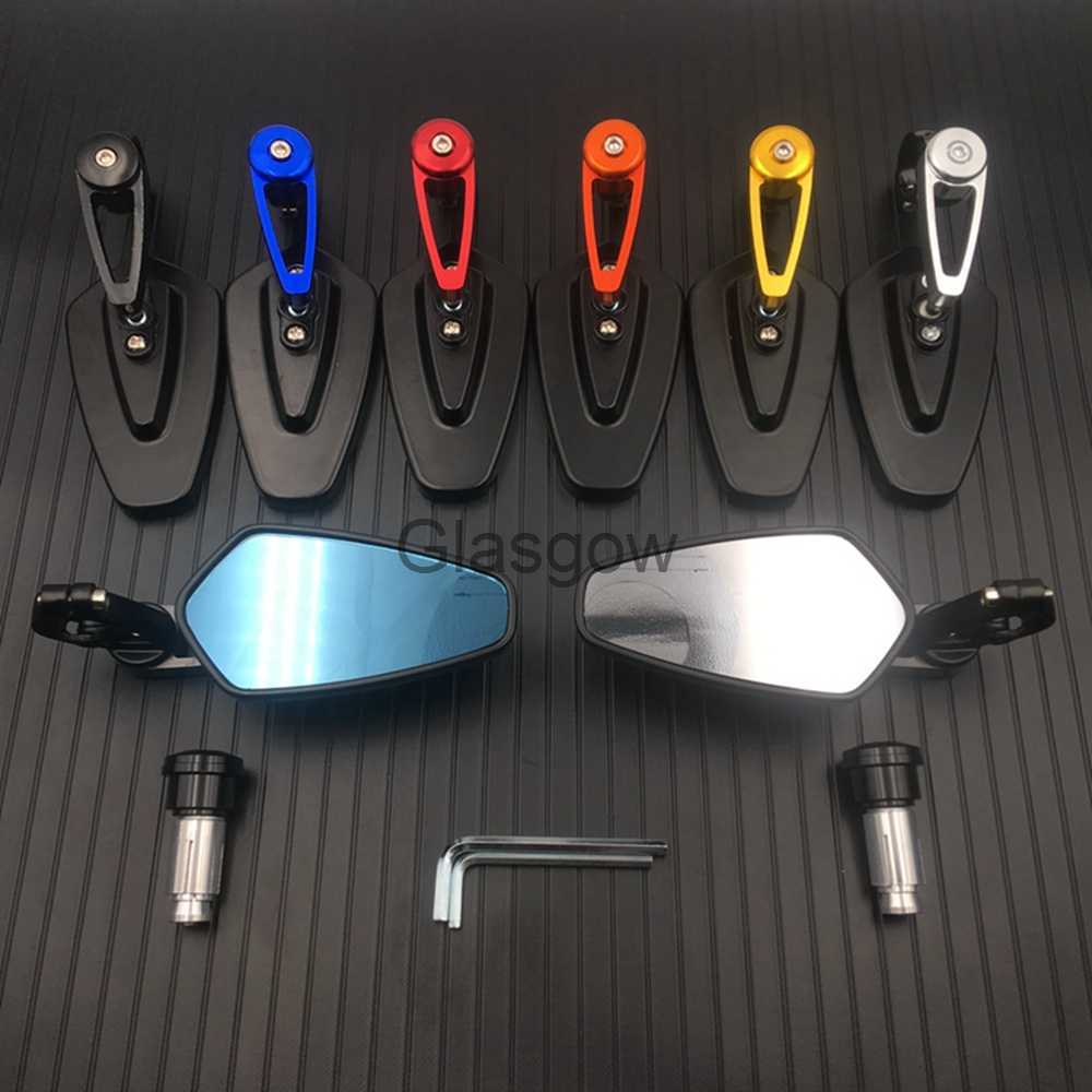Motorcycle Mirrors Motorcycle Aluminum 78" 22mm Bar End Side Rearview Mirror Universal Motorbike Bike Handlebar Rear View Mirrors Universal x0901