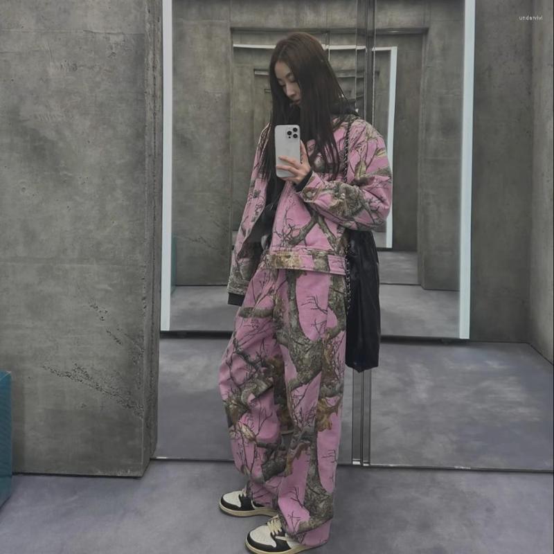 Men's Pants Y2k Pink Baggy Camouflage Cargo For Men And Women Pantalones Hombre Streetwear Loose Casual Trousers Oversized Z260315