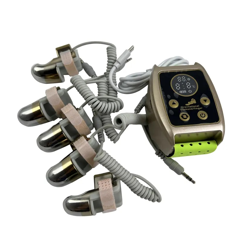 Body Face Lifting Pressure EMS Infrared Therapy Golden RF EMS Gravitational Diamond Finger Beauty Machine Radio Frequency Microcurrent Golden Finger