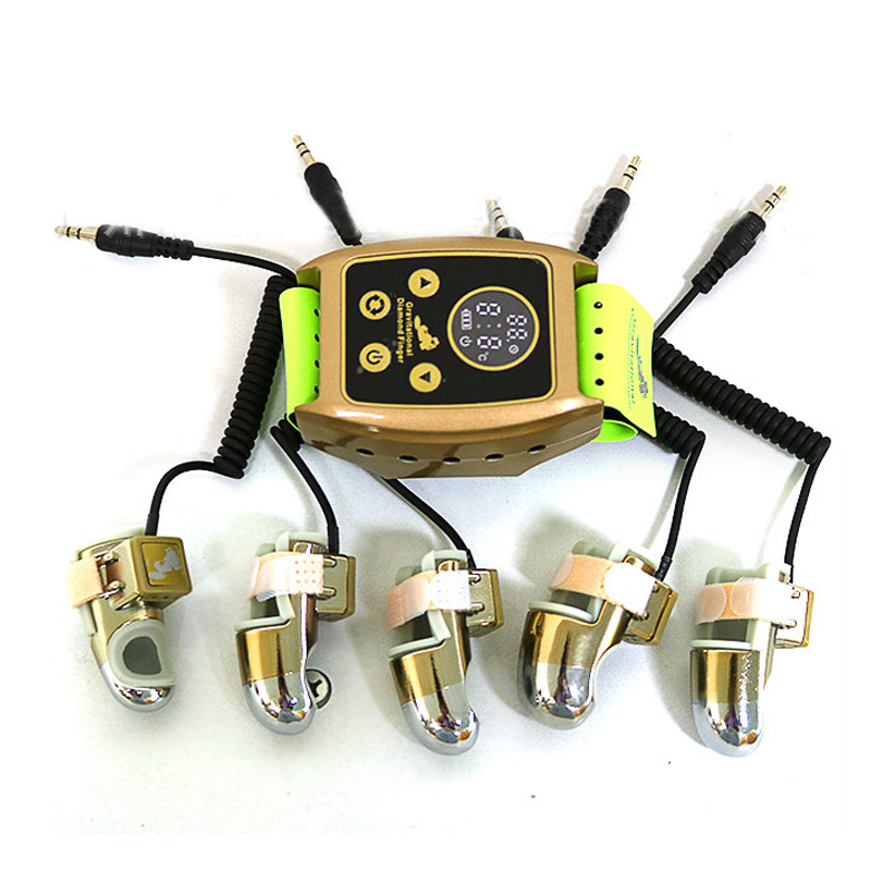 Body Face Lifting Golden Finger RF EMS Gravitational Diamond Finger Radio Frequency Infrared BIO Microcurrent Health Care Body Relax Neck Massager