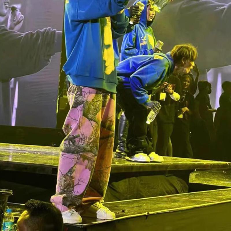 Men's Pants Y2k Pink Baggy Camouflage Cargo For Men And Women Pantalones Hombre Streetwear Loose Casual Trousers Oversized Z260315