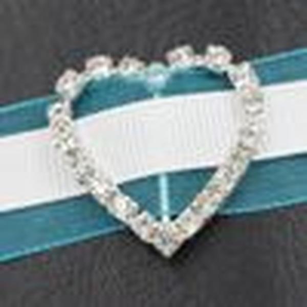 29mm Heart Rhinestone Buckles 17mm Bar 50pcslot Invitation Ribbon Slider Wedding Decorations Weddings Events6606788 ZZ