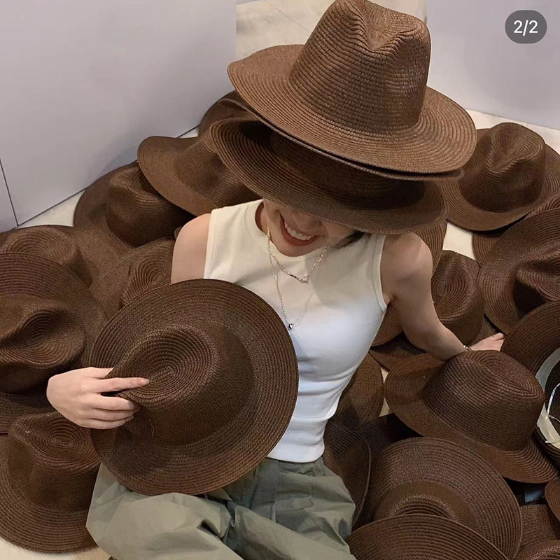 Wide Brim Hats Bucket Fashion Parent child Straw Hat Girls Boys Sun Beach Foldable Women Panama Summer Fedros Holiday Gifts Wholesale 230831