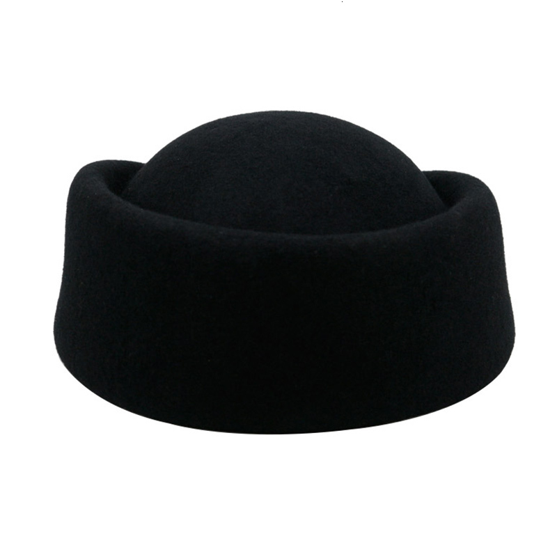 Wide Brim Hats Bucket Wool Air Hostesses Pillbox Hat Millinery Making Fascinater Base Stewardess Oval Retro Cocktail Party Wedding Church 230831