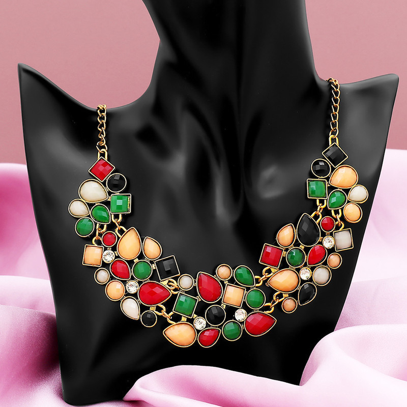 Pendant Necklaces ZOSHI Bohemia Ethnic Necklace Pendants Multi Layer Beads Jewelry Vintage Statement Long Women Handmade Acrylic 230831