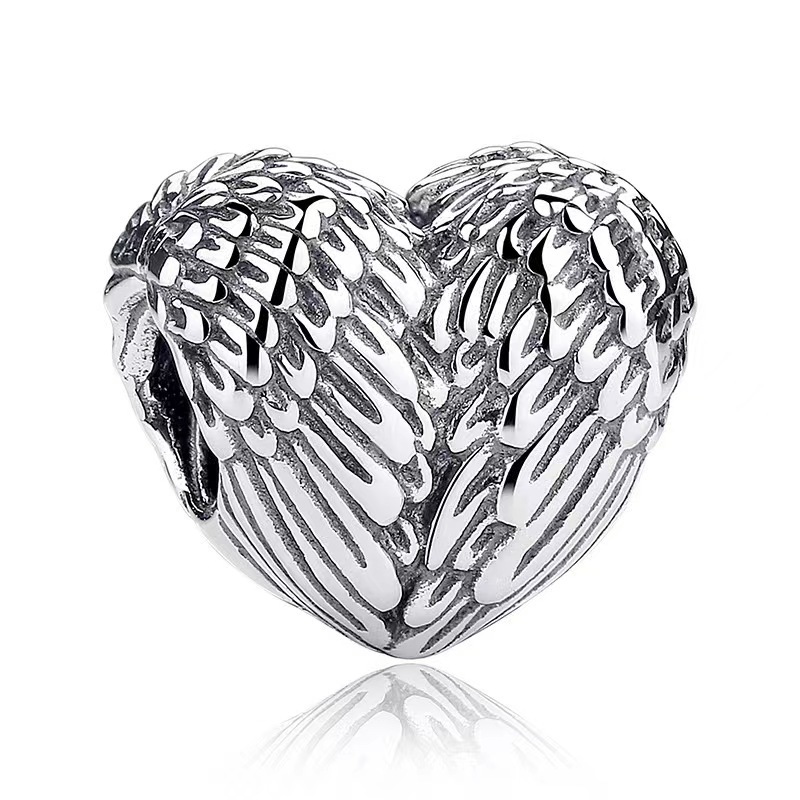 925 Sterling Silver Charm Beads Mother's Day Series Love Skewers Bead Accessory Earrings Necklace Bracelet Accessories Dia Ring