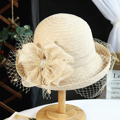 Wide Brim Hats Bucket Flower Fascinators Races For Women Elegant Banquet Fascinator Hat Girls Ladies Formal Wedding Dress Fedora 230831