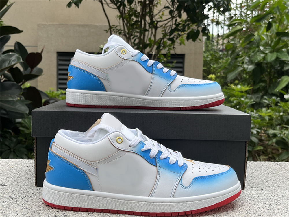 Basketball Shoes Low 1 1s Mens Og Gradient Game Royal White University Blue Fn8895-141 Women Sneakers