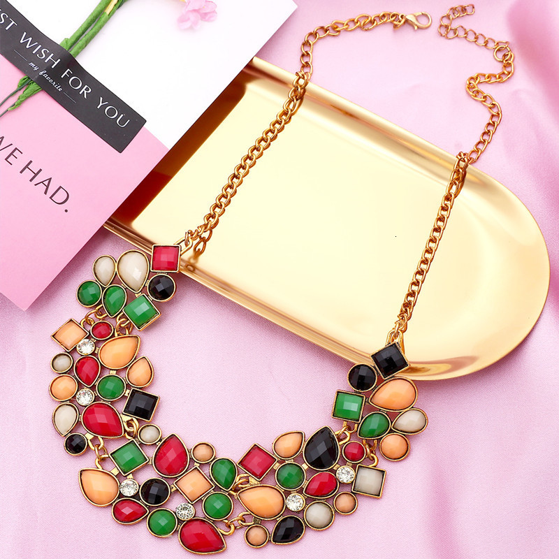 Pendant Necklaces ZOSHI Bohemia Ethnic Necklace Pendants Multi Layer Beads Jewelry Vintage Statement Long Women Handmade Acrylic 230831