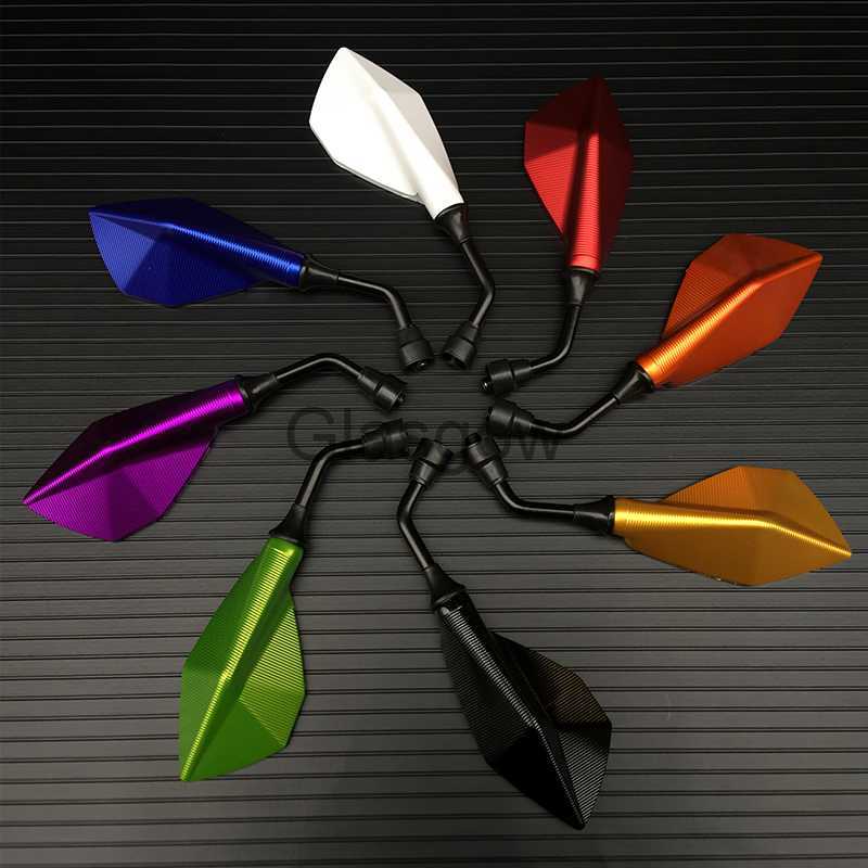 Motorcycle Mirrors Motorcycle pair 10mm Universal ATV accessories moto cross parts dirt pit bike motorbike rearview mirrors rear ski x0901