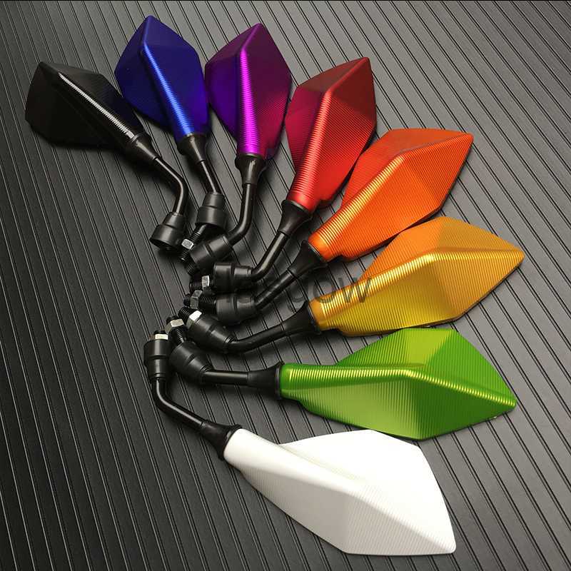 Motorcycle Mirrors Motorcycle pair 10mm Universal ATV accessories moto cross parts dirt pit bike motorbike rearview mirrors rear ski x0901