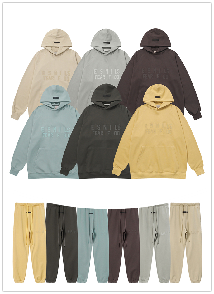 Designer men's hoodie Pant hoodie Wool Fabric New plum Purple Fog Blue Seal grey sand white Goose Yellow Light Black Street Hip Hop 100% cotton European and American size
