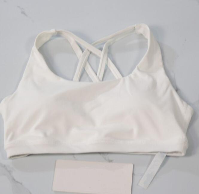 2025 Yoga Fashion designer yoga clothes energy women sports underwear cross bra sexy silicone cotton pad