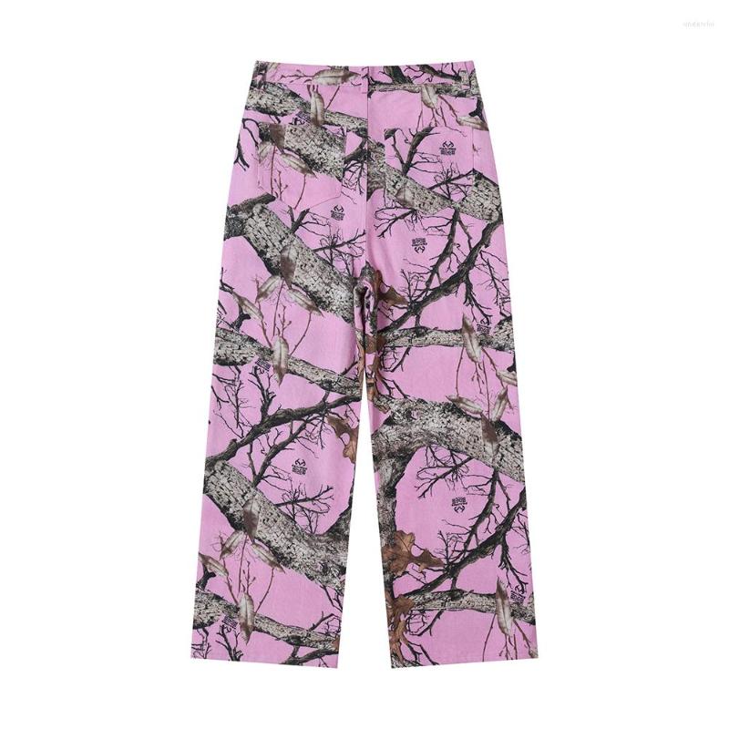 Men's Pants Y2k Pink Baggy Camouflage Cargo For Men And Women Pantalones Hombre Streetwear Loose Casual Trousers Oversized Z260315