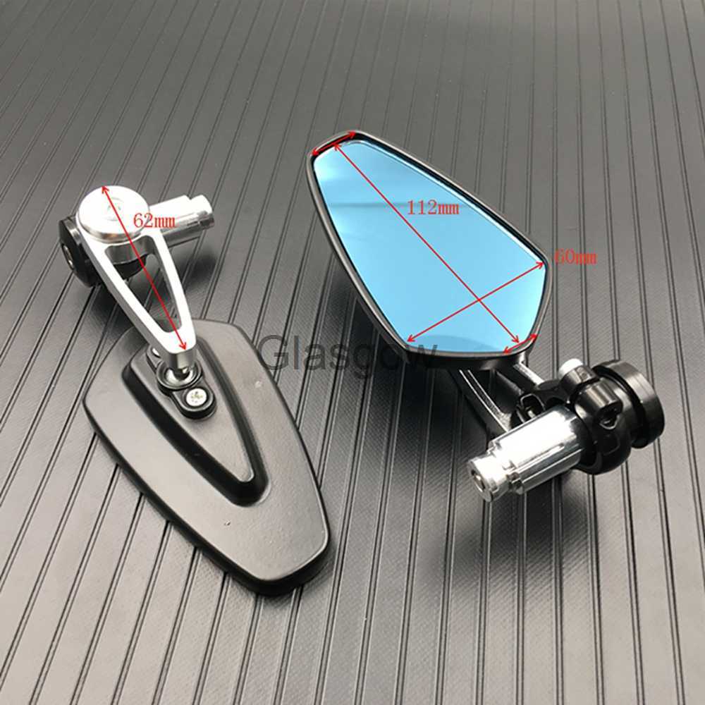 Motorcycle Mirrors Motorcycle Aluminum 78" 22mm Bar End Side Rearview Mirror Universal Motorbike Bike Handlebar Rear View Mirrors Universal x0901