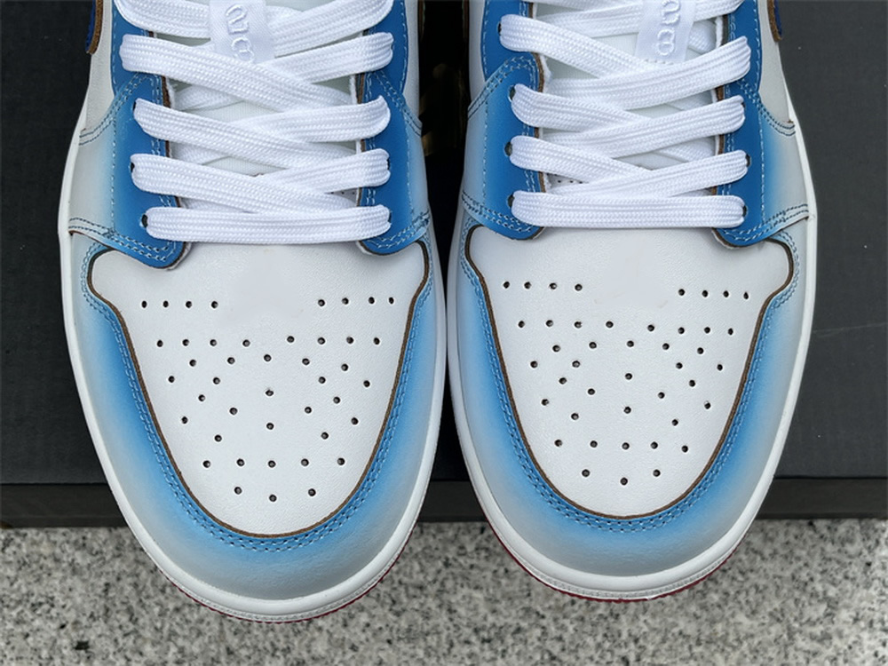 Basketball Shoes Low 1 1s Mens Og Gradient Game Royal White University Blue Fn8895-141 Women Sneakers