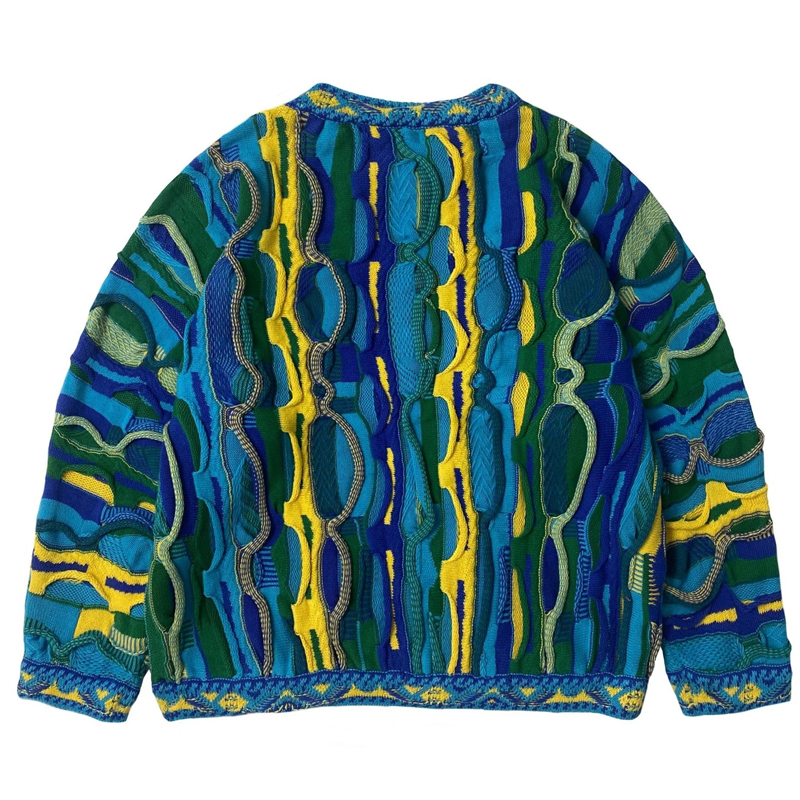 Men's Sweaters Kapital Vintage Sweater Men Ethnic Style Fashion Patchwork Multicolour Knitted Pullover Round Neck Homme Fall For Women 230831