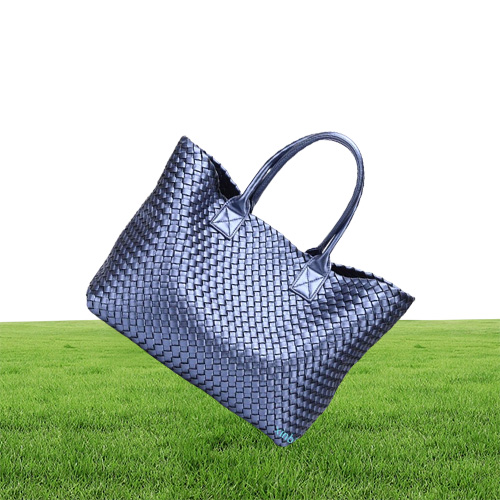 Brand Dign Woven Handbags for Women Bal Fashion Tij Weave Hand Shoulder Lady Great Capacity Purse Shopping Man bag395E