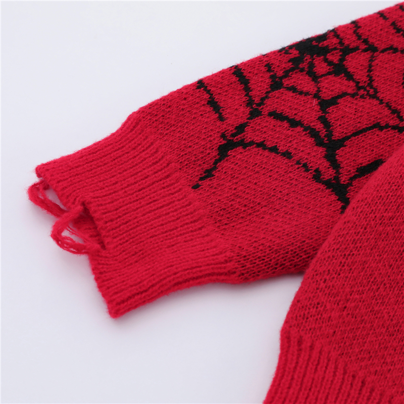 Men's Sweaters Una Reta Holes Sweater Men Pullovers Autumn Winter Harajuku Casual Hip Hop Jacquard Printing Knitwears Tops Unisex 230831