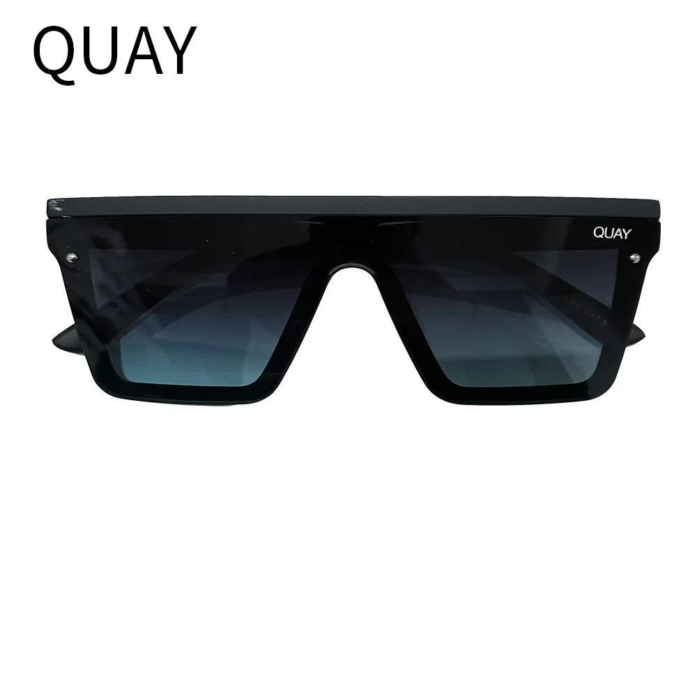 QUAY New Large Frame Men's Sunglasses Integrated Windshields Cycling Women's SUN Gradual Sunshade Glasses