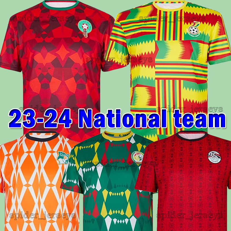23 24 FtblCulture Soccer Jerseys Ghana Morocco national football team Ivory Coast 2023 2024 Egypt Senegal Fans Player Version Football Shirts Men Uniforms Jersey