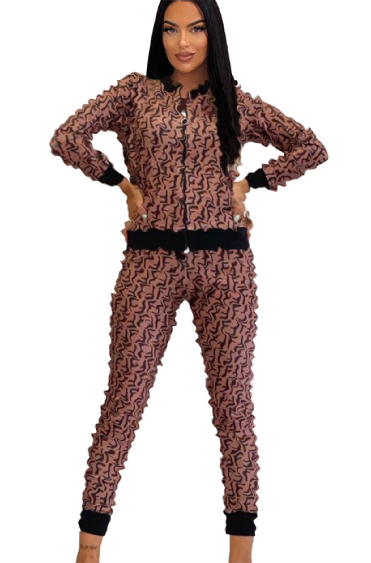 Women Tracksuits Jogger Suits 2 Piece Set Long Sleeve Jackets trousers Lady Outfit Sweatsuits Hoodies and pants Causal Outfits Clothing femme