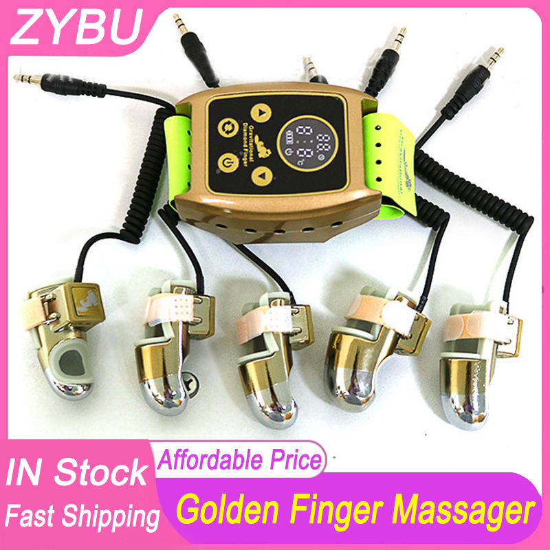 High quality body massager Radio Frequency Microcurrent Golden Finger RF EMS gravitational diamond finger Bio Health Care Body Relax Neck Massage Face