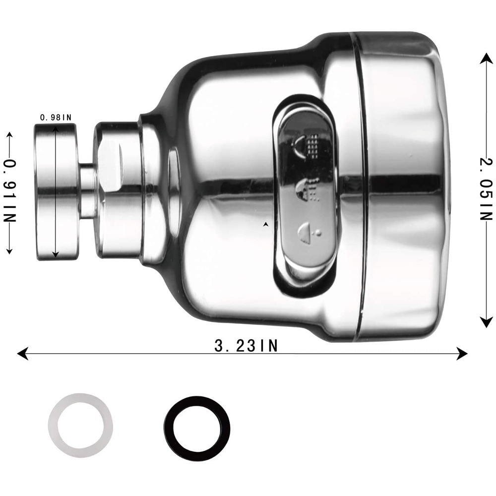 yuexuan 360 degree universal swivel faucet kitchen sink aerator water saving faucet with gasket faucet replacement part kitchen bathroom 3 spray modes