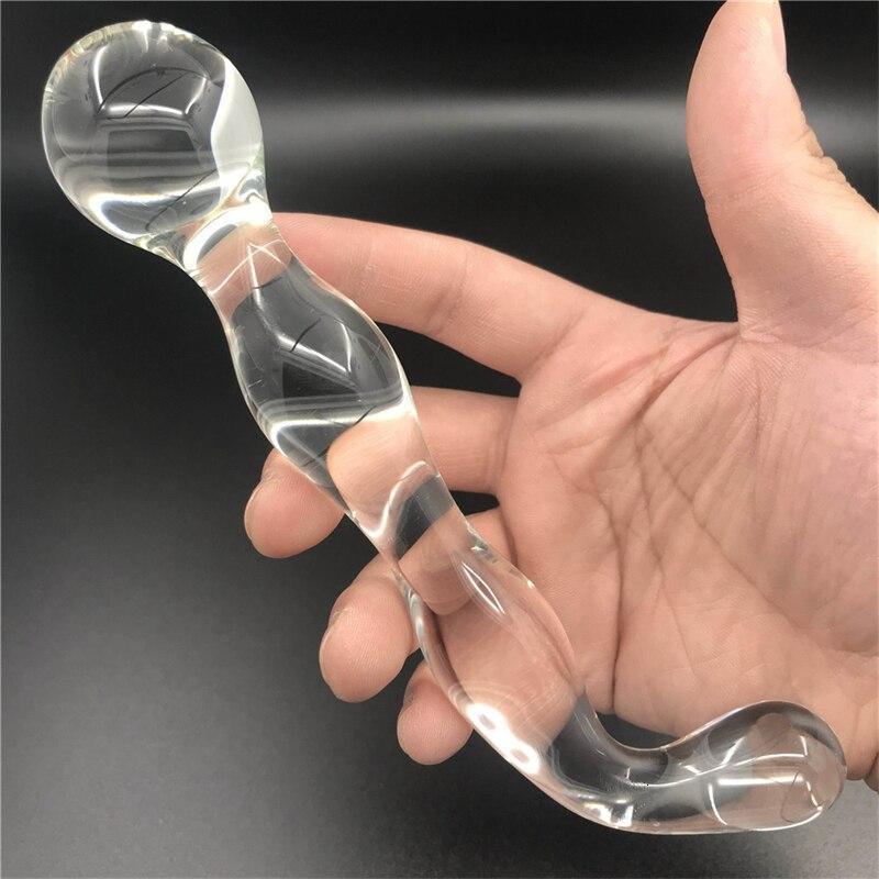Anal Toys Crystal Glass Dildo Bead Butt Plug Prostate Massager Female Masturbation Sex Male Adult 230901