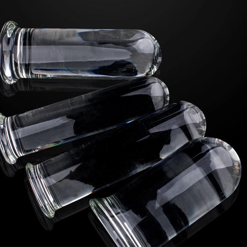 Vibrators Diameter 44556CM Large Clear Crystal Butt Plug Anal Glass Vagina Sex Toys For Men Women Prostate Massager 230901