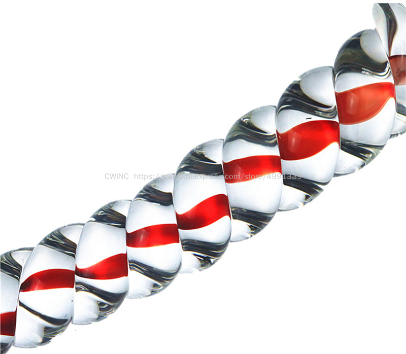 Briefs Panties CW0176 Spiral Penis Dildo Glass 19cm Long Thick Sex Toy 230901