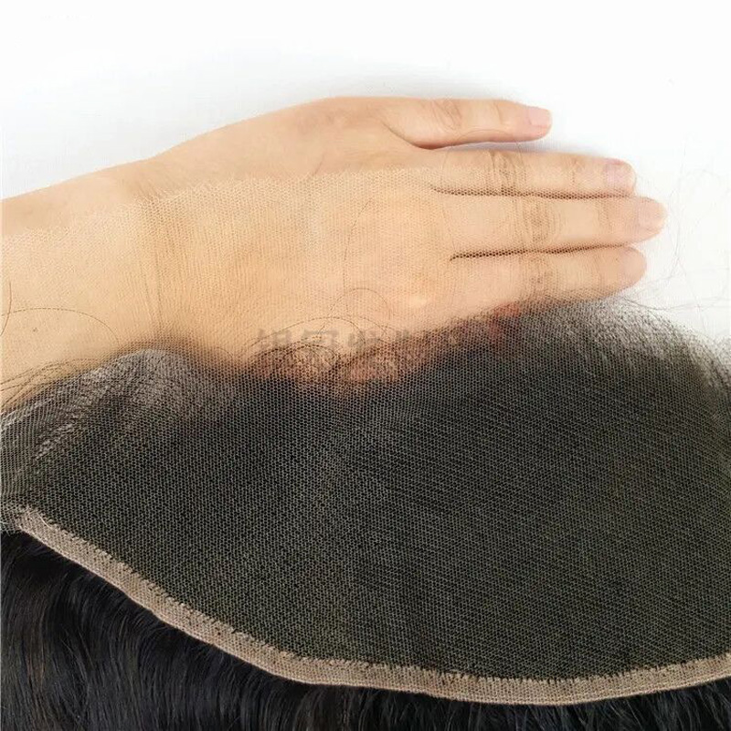 Indian Raw Virgin Human Hair HD 5X5 6X6 7X7 13X4 13X6 Lace Frontal Free Part Swiss Lace Closures Natural Color 12-24inch