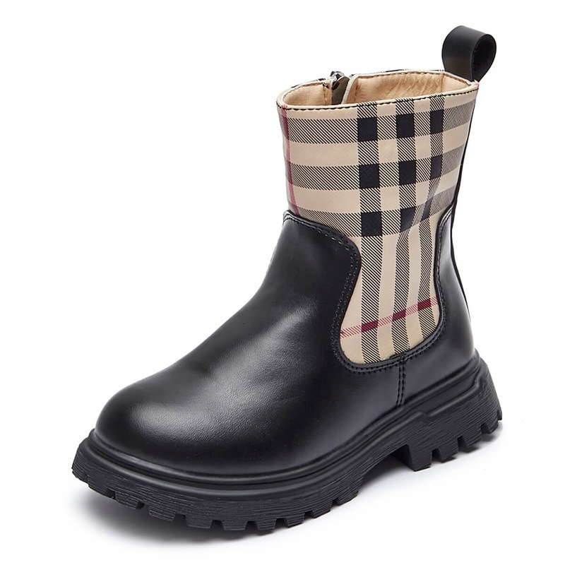 Boot Kid Boots Botas Autumn/Winter British Gril Shoes Classic Ankle Boots Fashion Kid Shoes Girls Boot Trend Big Boy Boot Botines 2352