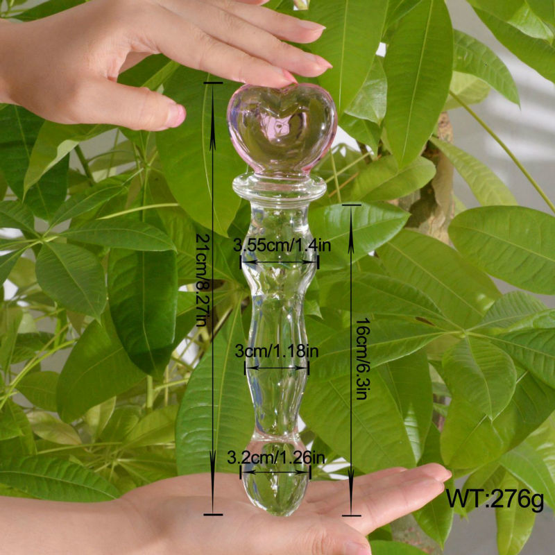 Briefs Panties 827 Inch Glass Dildo for Women Crystal Penis Female Masturbator Sex Toys Adults Men Anal Pleasure Falos Faloimitator Shop 230901