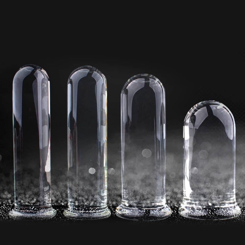 Vibrators Diameter 44556CM Large Clear Crystal Butt Plug Anal Glass Vagina Sex Toys For Men Women Prostate Massager 230901