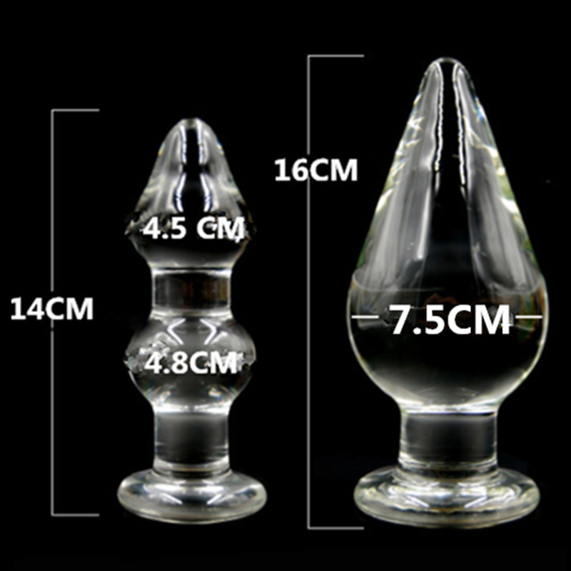 Vibrators Huge Anal Plug Crystal Glass Butt Vagina Ball Anus Dilator Prostate Massage Big Dildo Sex Toys For Woman Men Gay Expansion 230901