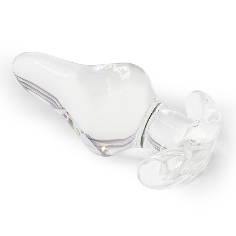 Vibrators Glass Anal Plug Transparent Dildo Sex Toys Anchor Butt Prostate Massager For Men Big Buttplug Anus Stopper 230901