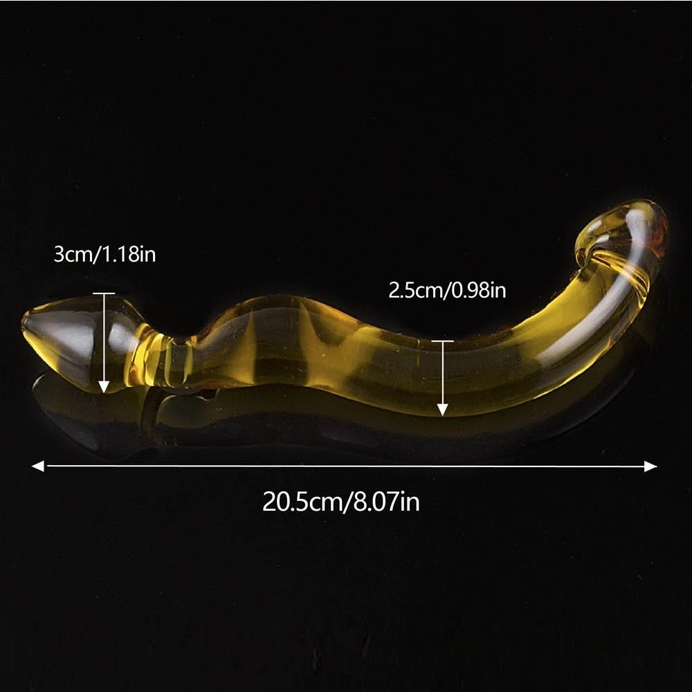 Anal Toys Alien Glass Crystal Dildo Penis Plug Sex Adult Supplies Female Masturbator Gspot Massager 230901