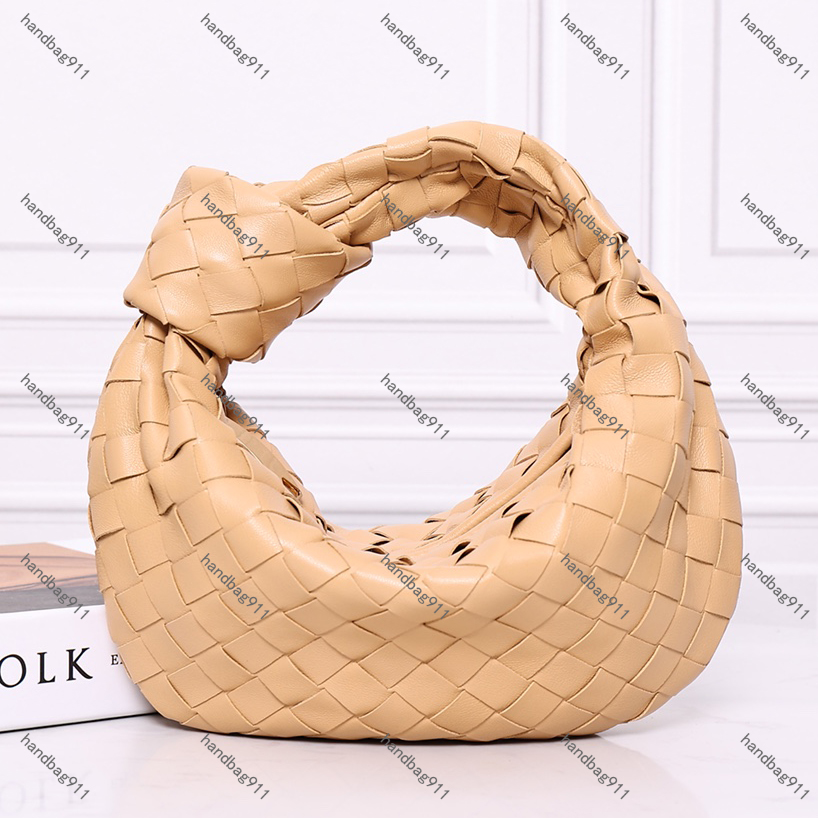 Luxury Designer Bag Cowhide Fashion MINI Jodie Bag Women Real Leather Handbags Women's Woven Knot Bag Lady Tote Bags