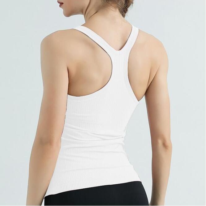 2024 sleeveless ebb to street tank tops yoga women vest with padded bra workout fiess athletic sport tshirt