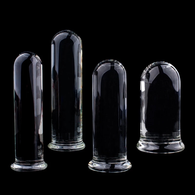 Vibrators Diameter 44556CM Large Clear Crystal Butt Plug Anal Glass Vagina Sex Toys For Men Women Prostate Massager 230901