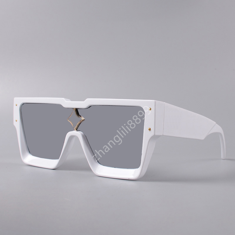 Top Cyclone Men and Women Fashion Large Frame Square mens sunglass Oversized Glasses sunglasses Vintage eyeglass Z260307