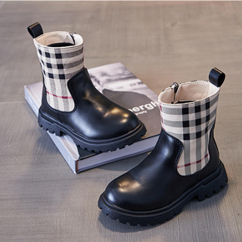 Boot Kid Boots Botas Autumn/Winter British Gril Shoes Classic Ankle Boots Fashion Kid Shoes Girls Boot Trend Big Boy Boot Botines 2352