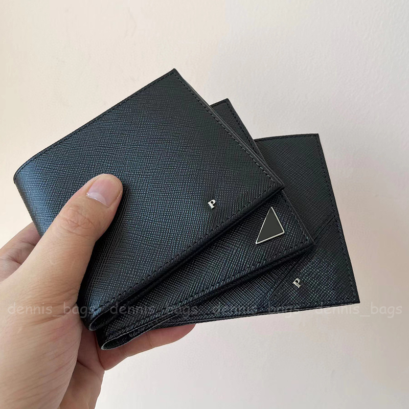Man Designer Clutch Wallets Credit Card Holders Short Wallet Ultrathin Genuine Leather Black Business Card Holder for Men