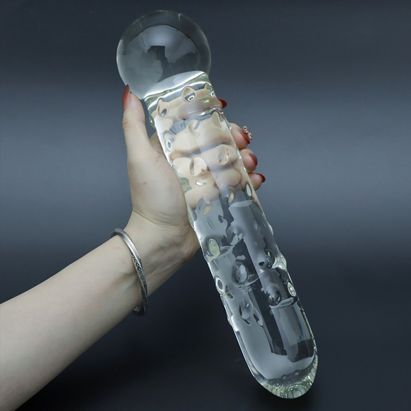 Vibrators Crystal Butt Plug Huge Punctate Glass Anal Dildo Sex Toys for Woman G Spot Male Prostate Massage Sexy Gros Taille 230901