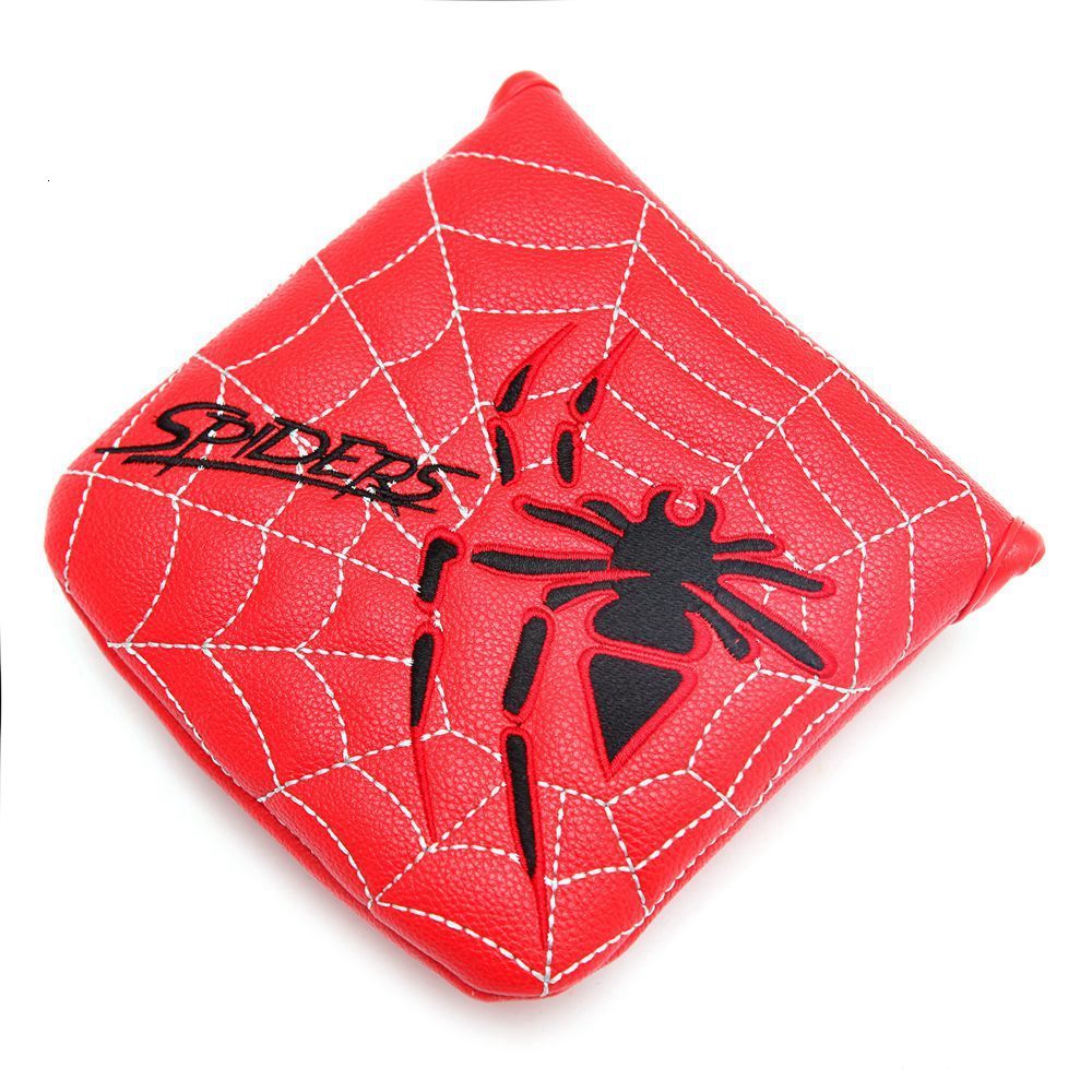 Other Golf Products 1pc PU Leather with Spider Embroidery Magnet Golf Club Square Mallet Putter Head Cover Headcover for Spider X Copper 230901