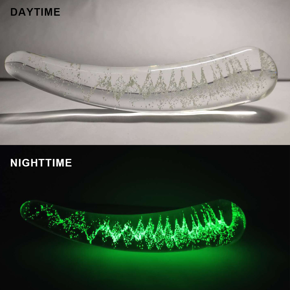 Briefs Panties EXVOID Crystal Glass Dildo Masturbation Gspot Massager Anal Sex Toys for Women Men Gay Shop Plug Noctilucous Penis 230901