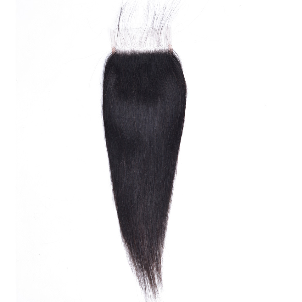 Brazilian Human Hair 5X5 HD Silky Straight 13*6 HD 13X4 Lace Frontal 7X7 Lace Closure Top Closures 12-24inch Natural Color